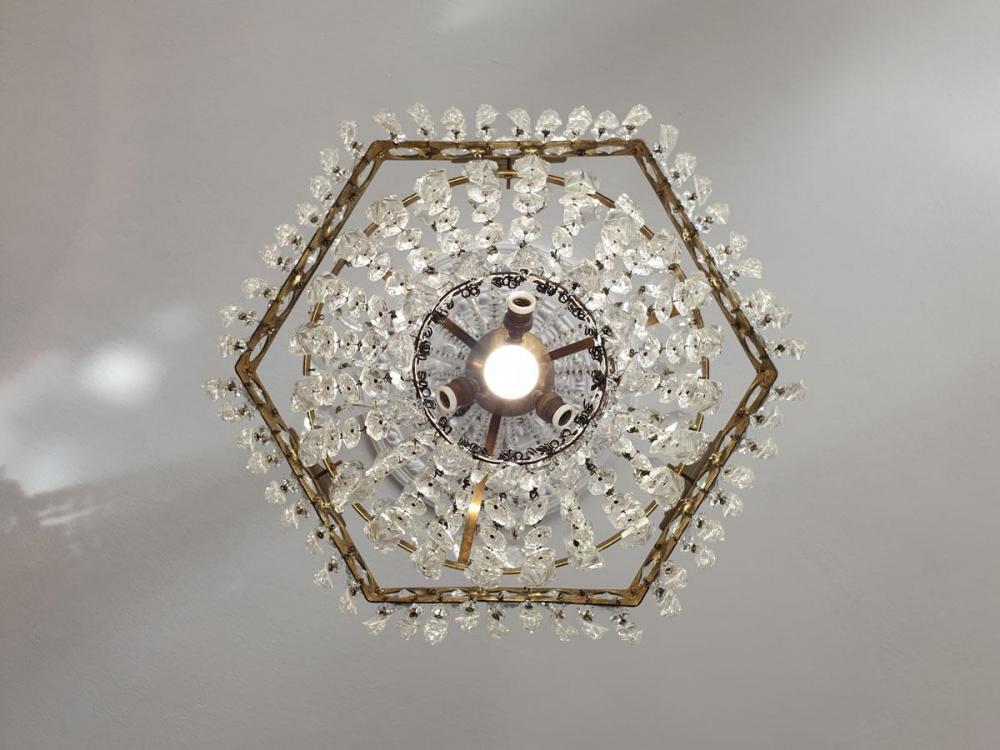 KRYSZTAŁOWY ŻYRANDOL 100 CM - 1