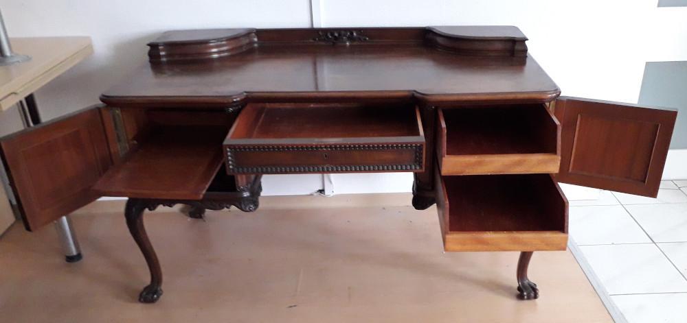 Biurko dwustronne Chippendale - 4