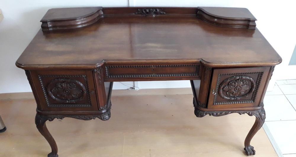 Biurko dwustronne Chippendale - 7