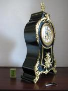 Dekoracyjny zegar kominkowy z panopliami - Rokoko - zdjęcie 2