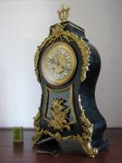 Dekoracyjny zegar kominkowy z panopliami - Rokoko - zdjęcie 3