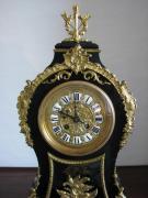 Dekoracyjny zegar kominkowy z panopliami - Rokoko - zdjęcie 4