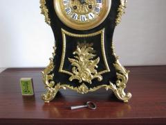 Dekoracyjny zegar kominkowy z panopliami - Rokoko - zdjęcie 5