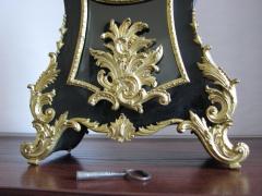 Dekoracyjny zegar kominkowy z panopliami - Rokoko - zdjęcie 6