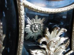 Dekoracyjny zegar kominkowy z panopliami - Rokoko - zdjęcie 7