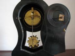 Dekoracyjny zegar kominkowy z panopliami - Rokoko - zdjęcie 9