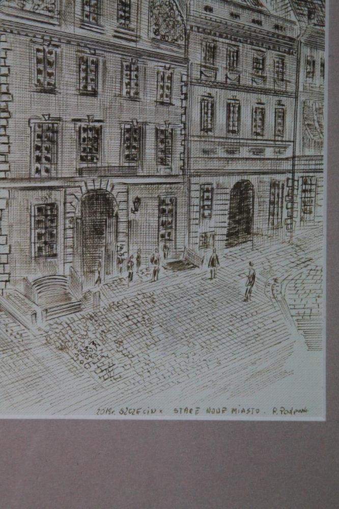 GRAFIKA / RYSUNEK SZCZECIN - RYSZARD PODPORSKI - 2