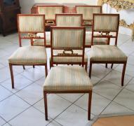 KOMPLET 6 KRZESEŁ EMPIR / BIEDERMEIER  - zdjęcie 2