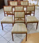 KOMPLET 6 KRZESEŁ EMPIR / BIEDERMEIER  - zdjęcie 4
