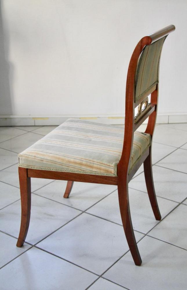 KOMPLET 6 KRZESEŁ EMPIR / BIEDERMEIER  - 17