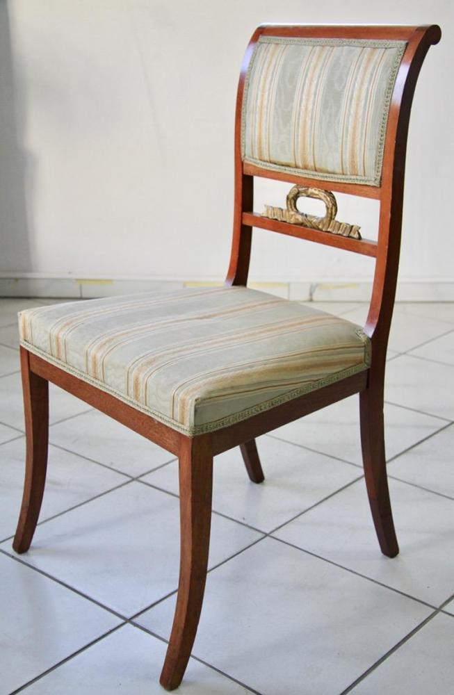 KOMPLET 6 KRZESEŁ EMPIR / BIEDERMEIER  - 18