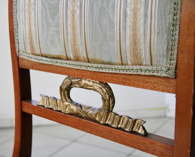 KOMPLET 6 KRZESEŁ EMPIR / BIEDERMEIER  - 19