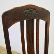 KOMPLET 3 KRZESEŁ DĘBOWYCH - PRZEŁ XIX I XX W. - zdjęcie 8