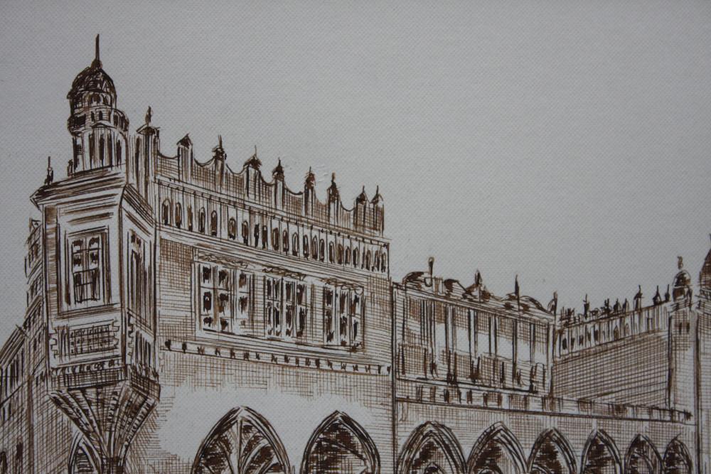 GRAFIKA / RYSUNEK - KRAKÓW, SUKIENNICE - RYSZARD PODPORSKI - 1