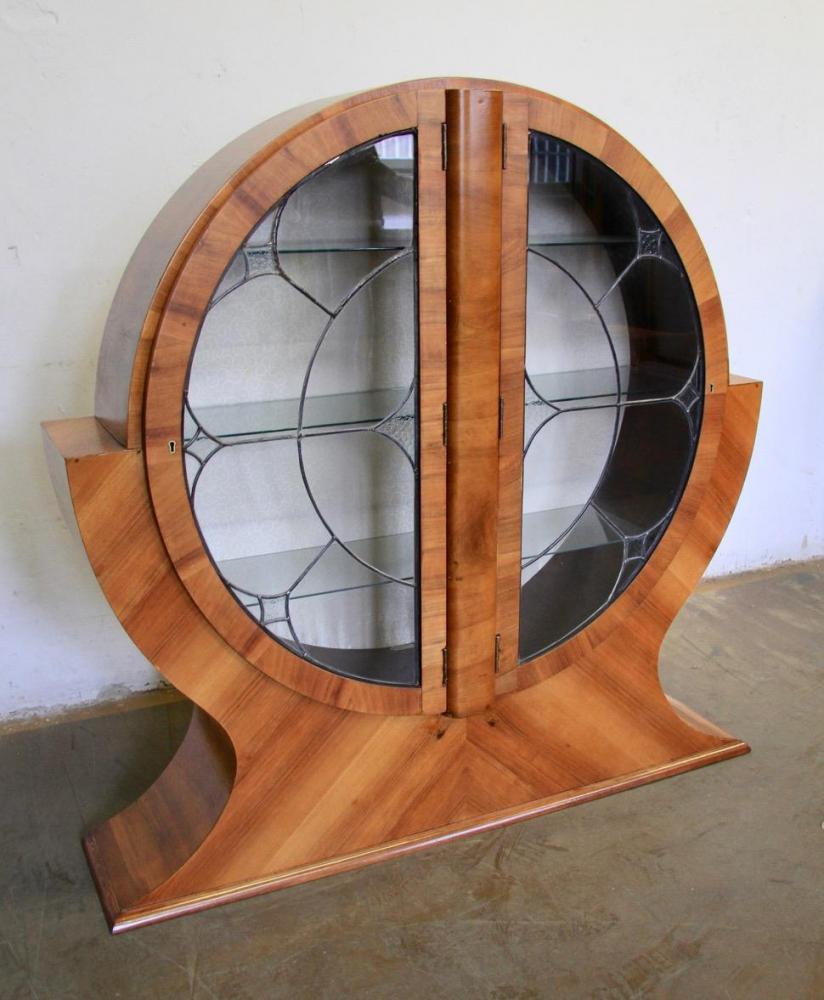 ORZECHOWA WITRYNA ART DECO - PO RENOWACJI - 1
