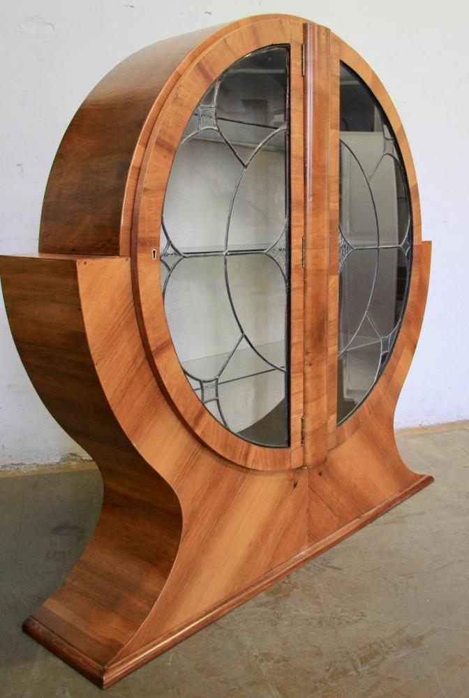 ORZECHOWA WITRYNA ART DECO - PO RENOWACJI - 3