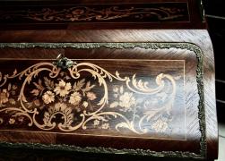 INTARSJOWANY SEKRETARZYK Z II POŁ. XIX WIEKU - zdjęcie 7