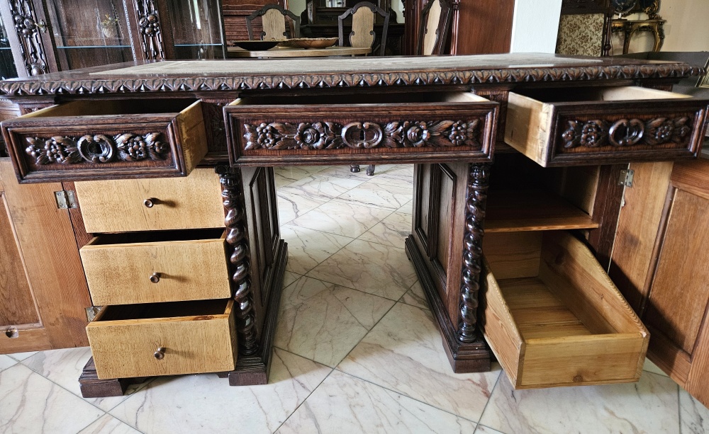 Biurko neorenesansowe - 8