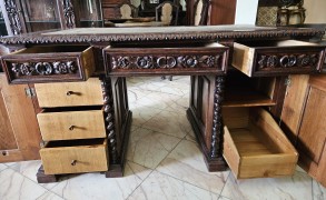 Biurko neorenesansowe - zdjęcie 9