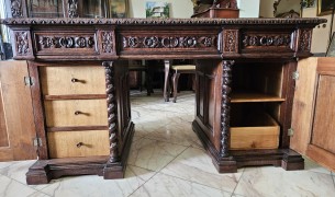 Biurko neorenesansowe - zdjęcie 11