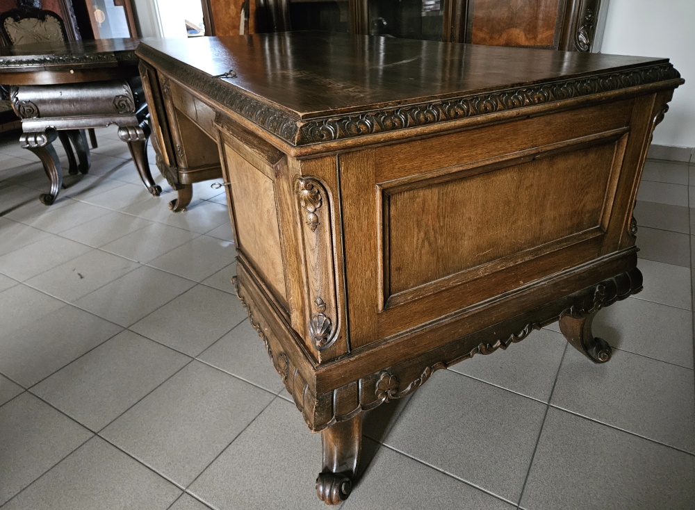 Duży komplet mebli gabinetowych - 17
