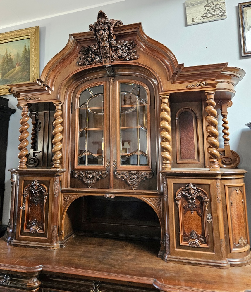 Pałacowy orzechowy kredens Groschkus - 3