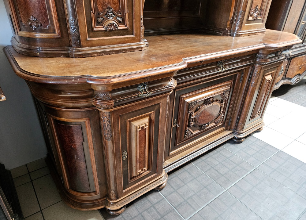 Pałacowy orzechowy kredens Groschkus - 8