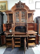 Pałacowy orzechowy kredens Groschkus - zdjęcie 13