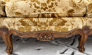 Komplet wypoczynkowy w stylu chippendale sofa +2 fotele - zdjęcie 3