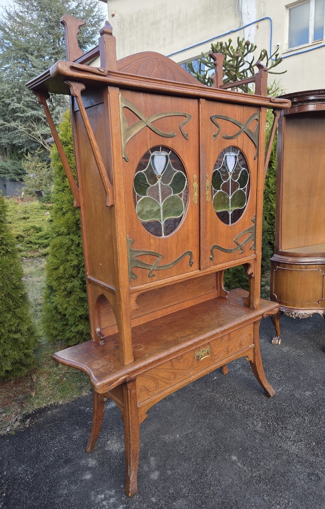 Niepowtarzalny kredens secesyjny. - 3