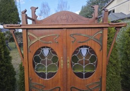 Niepowtarzalny kredens secesyjny. - zdjęcie 5