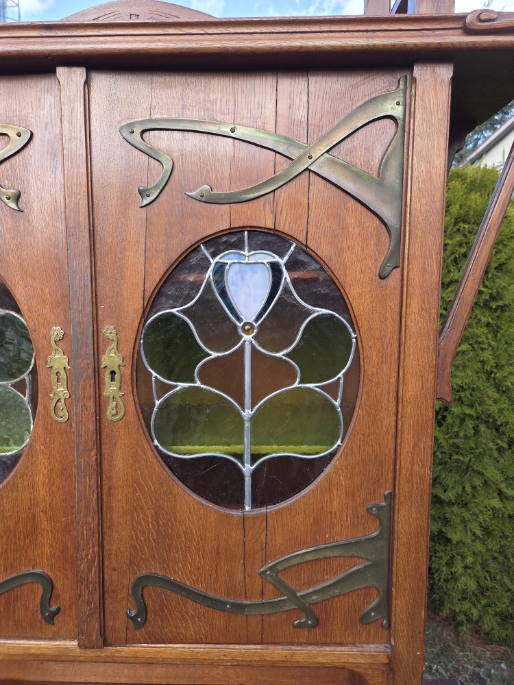 Niepowtarzalny kredens secesyjny. - 5