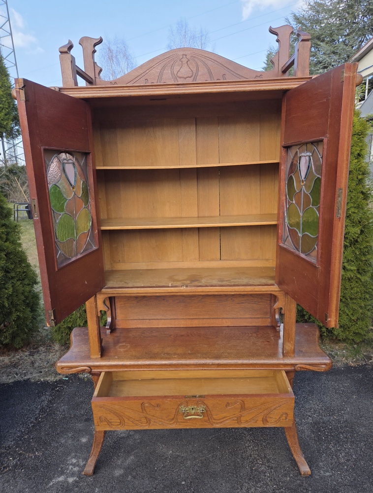 Niepowtarzalny kredens secesyjny. - 8