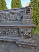 Niepowtarzalna ławka neorenesans / historyzm - zdjęcie 5