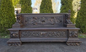 Niepowtarzalna ławka neorenesans / historyzm - zdjęcie 1