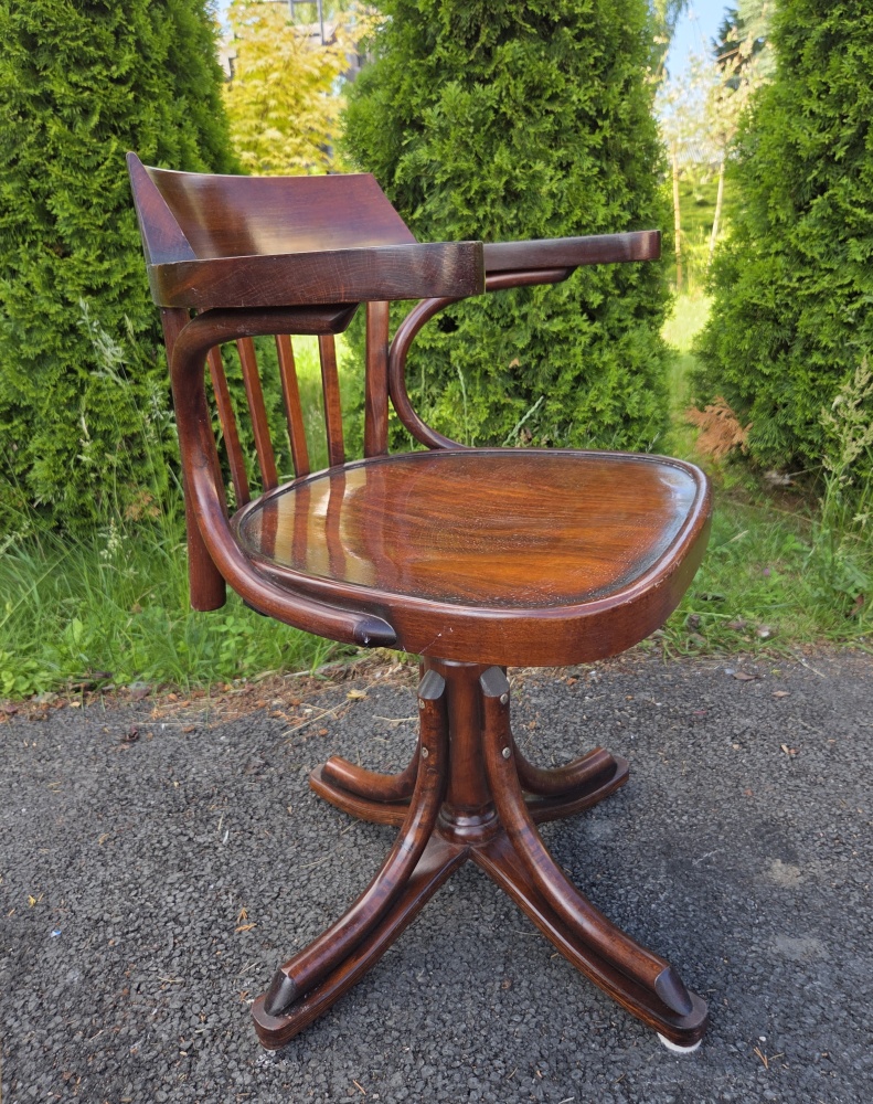 Fotel obrotowy w stylu Thonet - 2