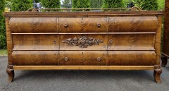Bufet brzozowy chippendale/art deco.